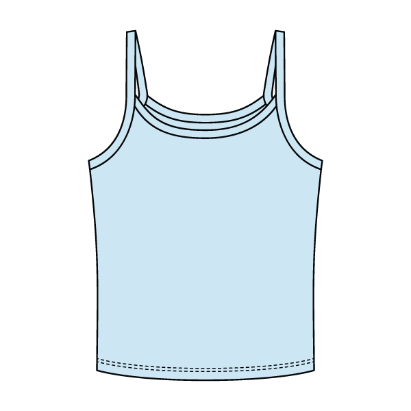 Rib Tank with Spaghetti Strap - The Collegiate Lineup