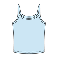 Rib Tank with Spaghetti Strap - The Collegiate Lineup