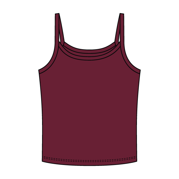 Rib Tank with Spaghetti Strap - The Collegiate Lineup