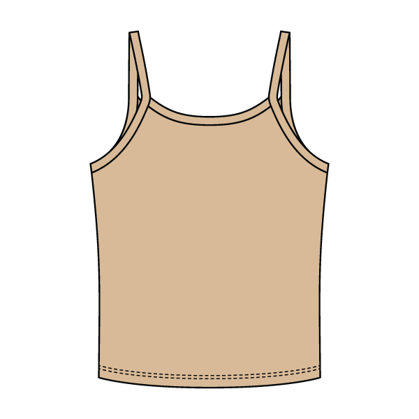 Rib Tank with Spaghetti Strap - The Collegiate Lineup