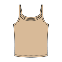 Rib Tank with Spaghetti Strap - The Collegiate Lineup