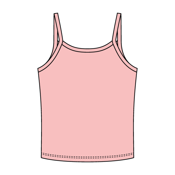 Rib Tank with Spaghetti Strap - The Collegiate Lineup