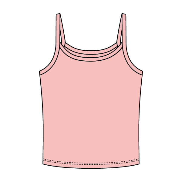 Rib Tank with Spaghetti Strap - The Collegiate Lineup