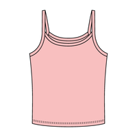 Rib Tank with Spaghetti Strap - The Collegiate Lineup