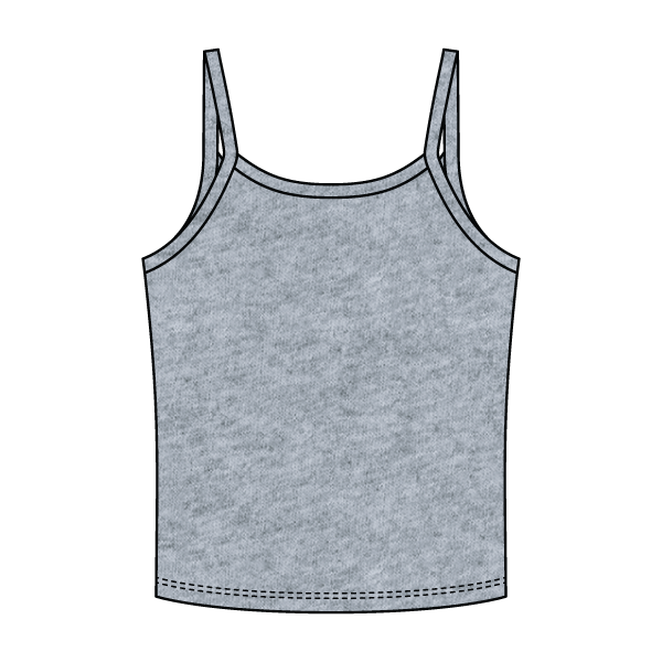 Rib Tank with Spaghetti Strap - The Collegiate Lineup