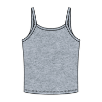 Rib Tank with Spaghetti Strap - The Collegiate Lineup