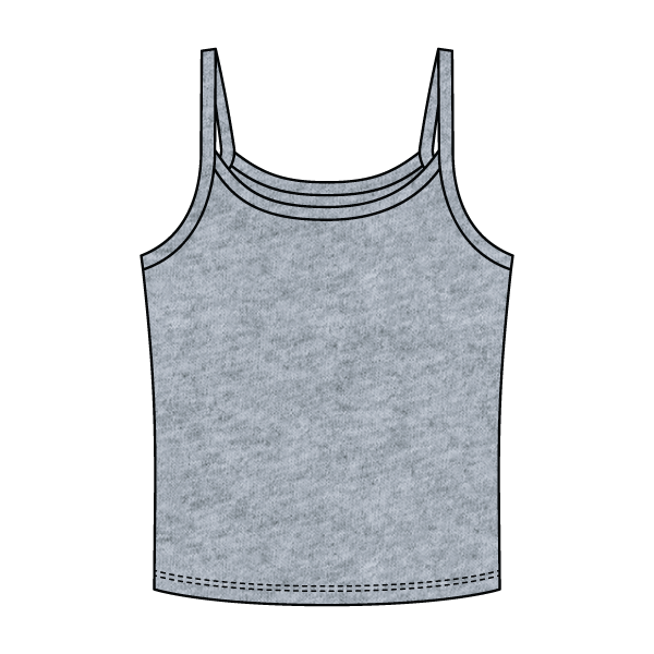 Rib Tank with Spaghetti Strap - The Collegiate Lineup