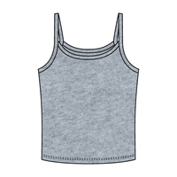 Rib Tank with Spaghetti Strap - The Collegiate Lineup