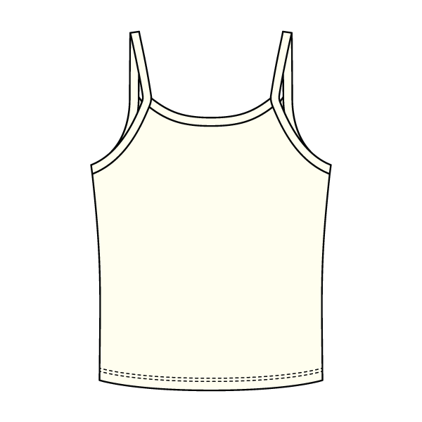 Rib Tank with Spaghetti Strap - The Collegiate Lineup