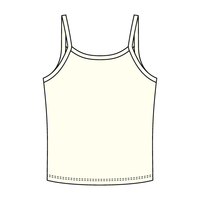 Rib Tank with Spaghetti Strap - The Collegiate Lineup