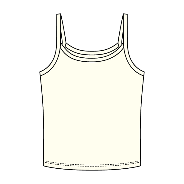 Rib Tank with Spaghetti Strap - The Collegiate Lineup