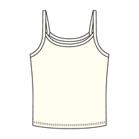 Rib Tank with Spaghetti Strap - The Collegiate Lineup
