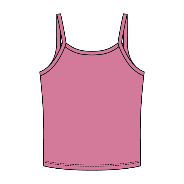 Rib Tank with Spaghetti Strap - The Collegiate Lineup
