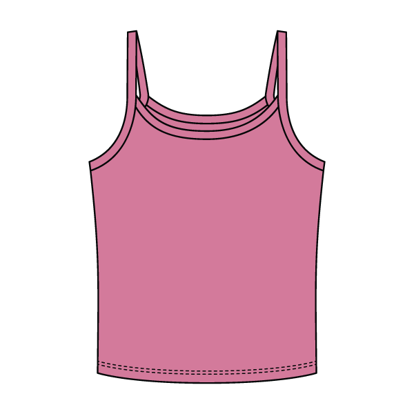 Rib Tank with Spaghetti Strap - The Collegiate Lineup