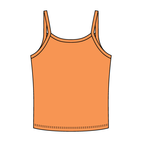 Rib Tank with Spaghetti Strap - The Collegiate Lineup