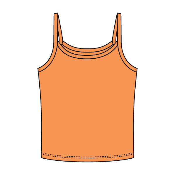 Rib Tank with Spaghetti Strap - The Collegiate Lineup