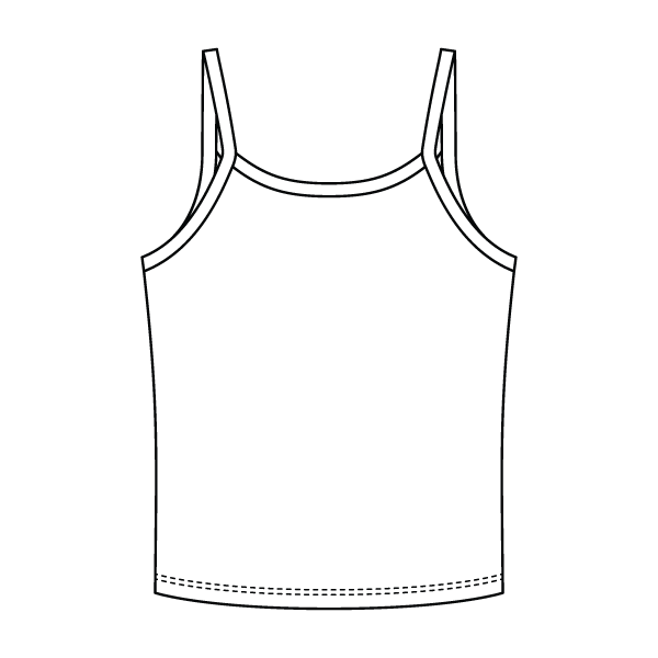 Rib Tank with Spaghetti Strap - The Collegiate Lineup