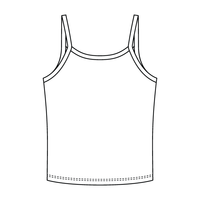 Rib Tank with Spaghetti Strap - The Collegiate Lineup