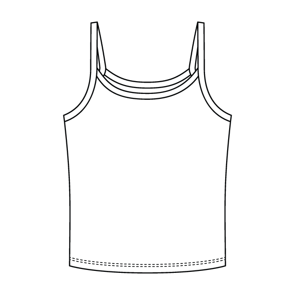 Rib Tank with Spaghetti Strap - The Collegiate Lineup