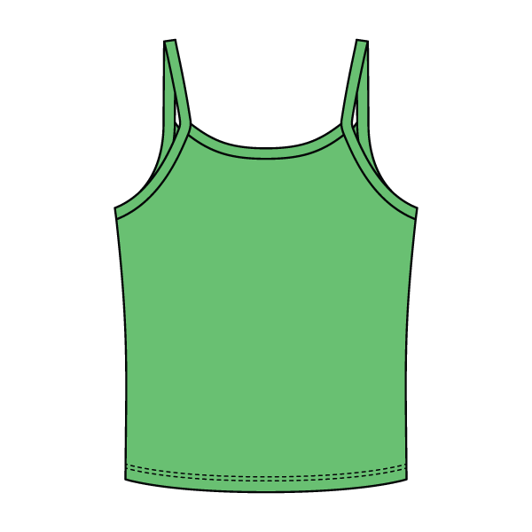 Rib Tank with Spaghetti Strap - The Collegiate Lineup