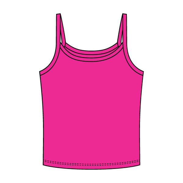 Rib Tank with Spaghetti Strap - The Collegiate Lineup