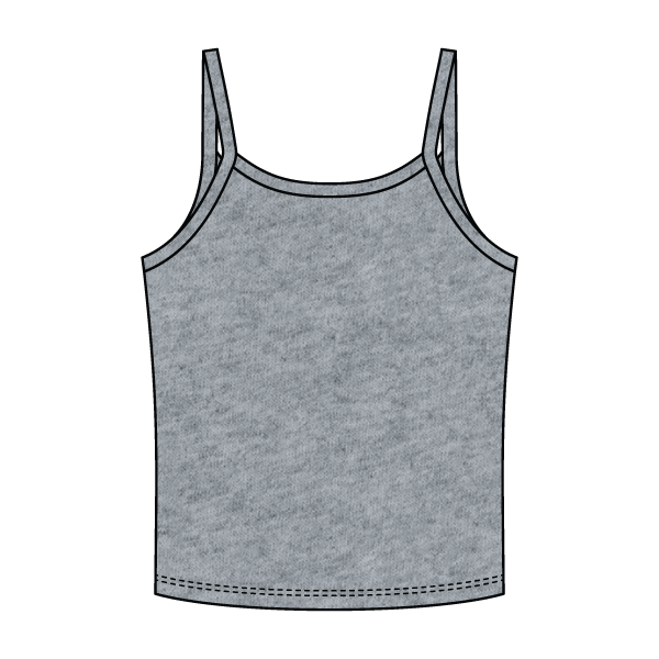 Rib Tank with Spaghetti Strap - The Collegiate Lineup