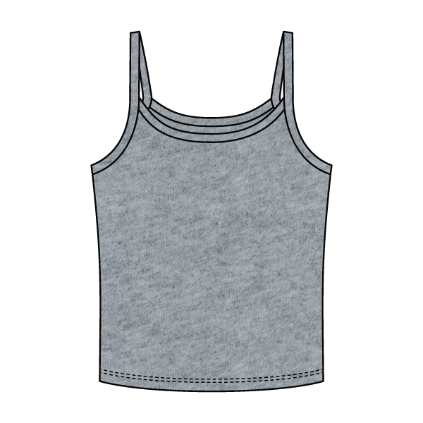 Rib Tank with Spaghetti Strap - The Collegiate Lineup