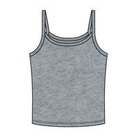 Rib Tank with Spaghetti Strap - The Collegiate Lineup