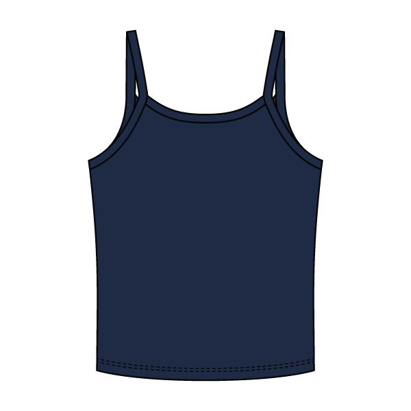 Rib Tank with Spaghetti Strap - The Collegiate Lineup