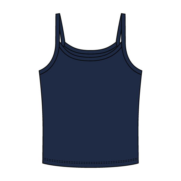 Rib Tank with Spaghetti Strap - The Collegiate Lineup