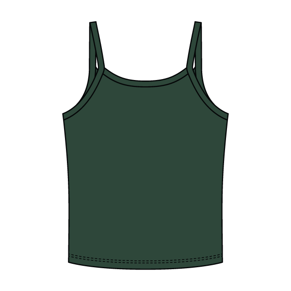 Rib Tank with Spaghetti Strap - The Collegiate Lineup