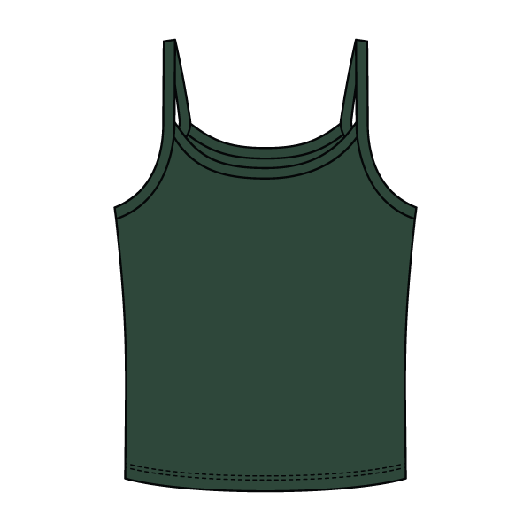 Rib Tank with Spaghetti Strap - The Collegiate Lineup