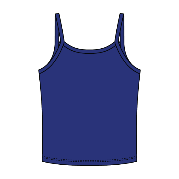 Rib Tank with Spaghetti Strap - The Collegiate Lineup