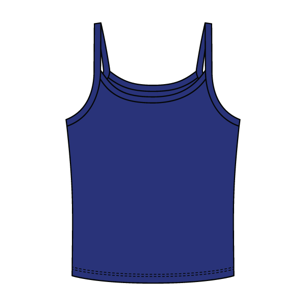 Rib Tank with Spaghetti Strap - The Collegiate Lineup