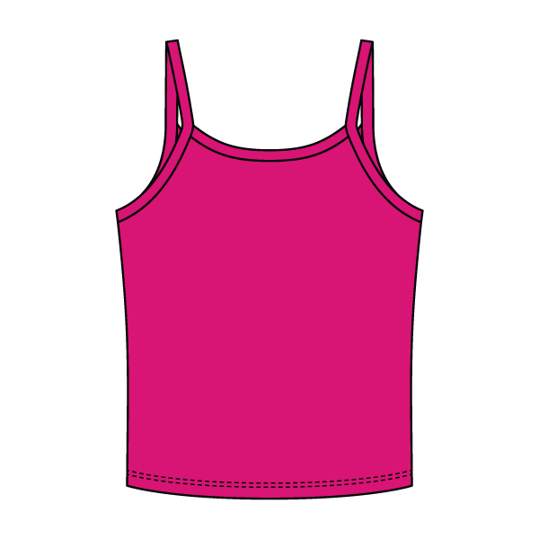 Rib Tank with Spaghetti Strap - The Collegiate Lineup