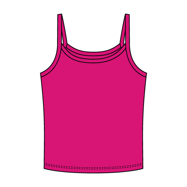 Rib Tank with Spaghetti Strap - The Collegiate Lineup