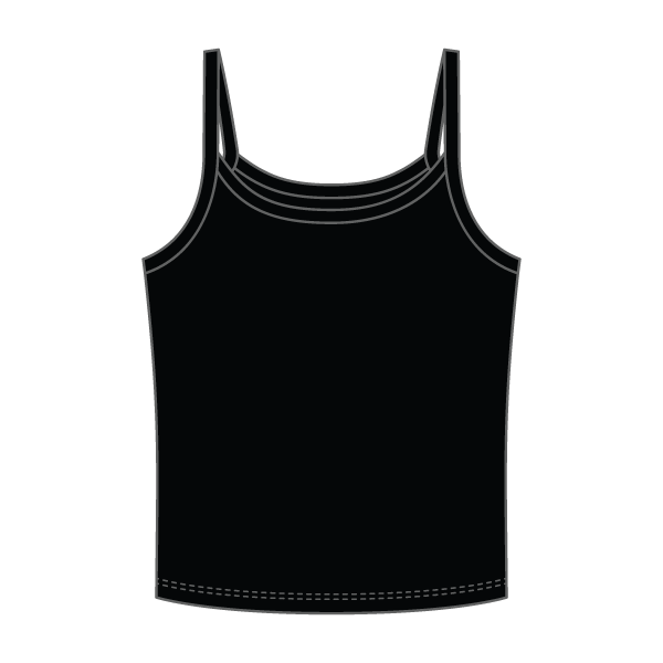 Rib Tank with Spaghetti Strap - The Collegiate Lineup