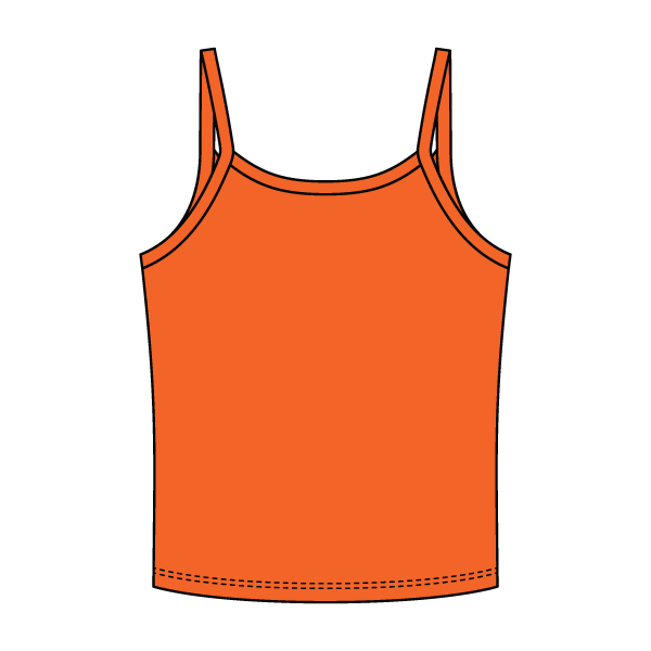 Rib Tank with Spaghetti Strap - The Collegiate Lineup