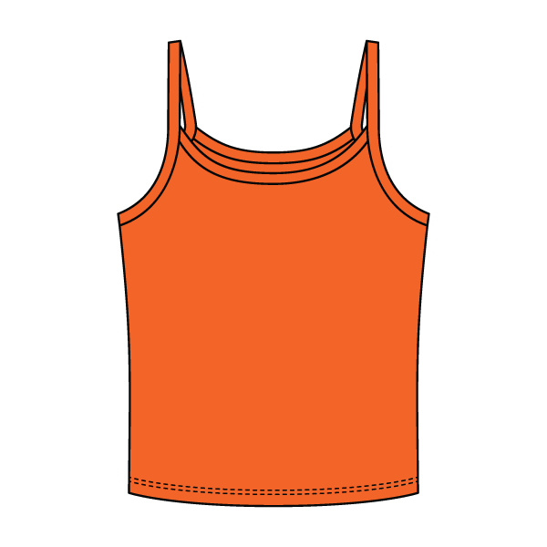 Rib Tank with Spaghetti Strap - The Collegiate Lineup