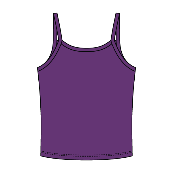 Rib Tank with Spaghetti Strap - The Collegiate Lineup