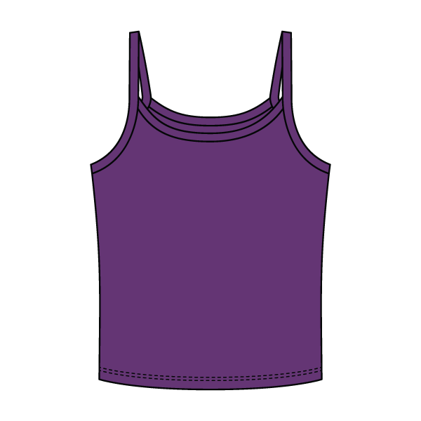 Rib Tank with Spaghetti Strap - The Collegiate Lineup