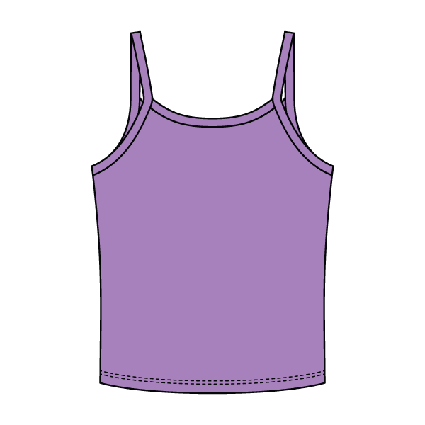 Rib Tank with Spaghetti Strap - The Collegiate Lineup