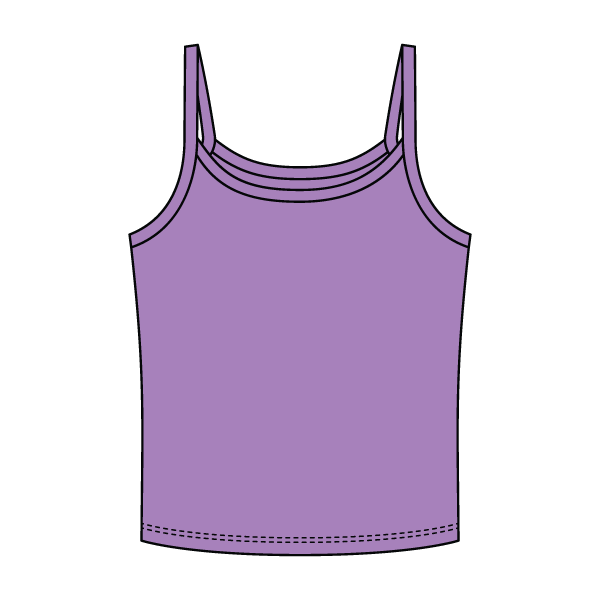 Rib Tank with Spaghetti Strap - The Collegiate Lineup