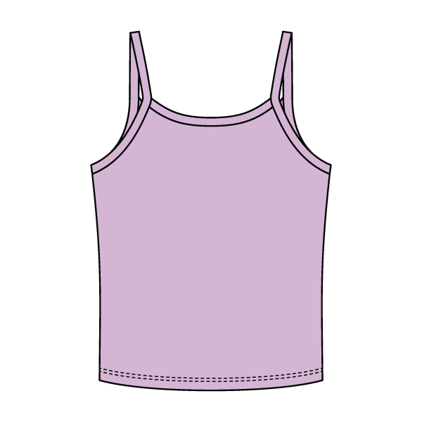 Rib Tank with Spaghetti Strap - The Collegiate Lineup