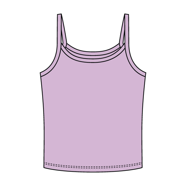 Rib Tank with Spaghetti Strap - The Collegiate Lineup