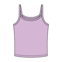 Rib Tank with Spaghetti Strap - The Collegiate Lineup