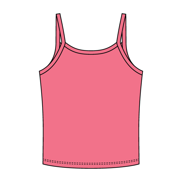 Rib Tank with Spaghetti Strap - The Collegiate Lineup