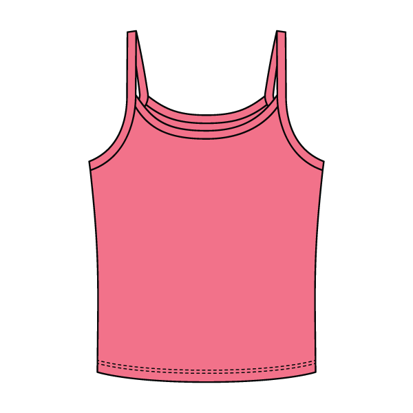 Rib Tank with Spaghetti Strap - The Collegiate Lineup