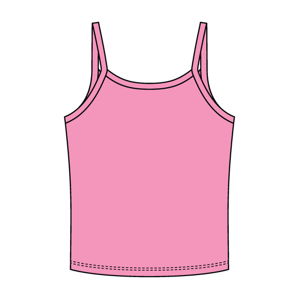 Rib Tank with Spaghetti Strap - The Collegiate Lineup