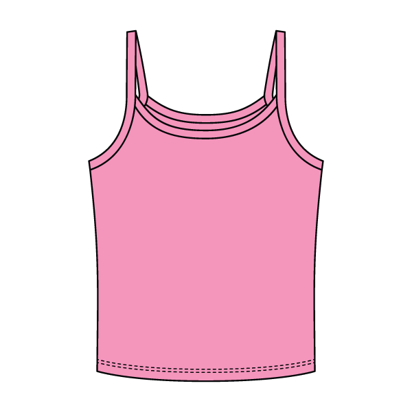 Rib Tank with Spaghetti Strap - The Collegiate Lineup